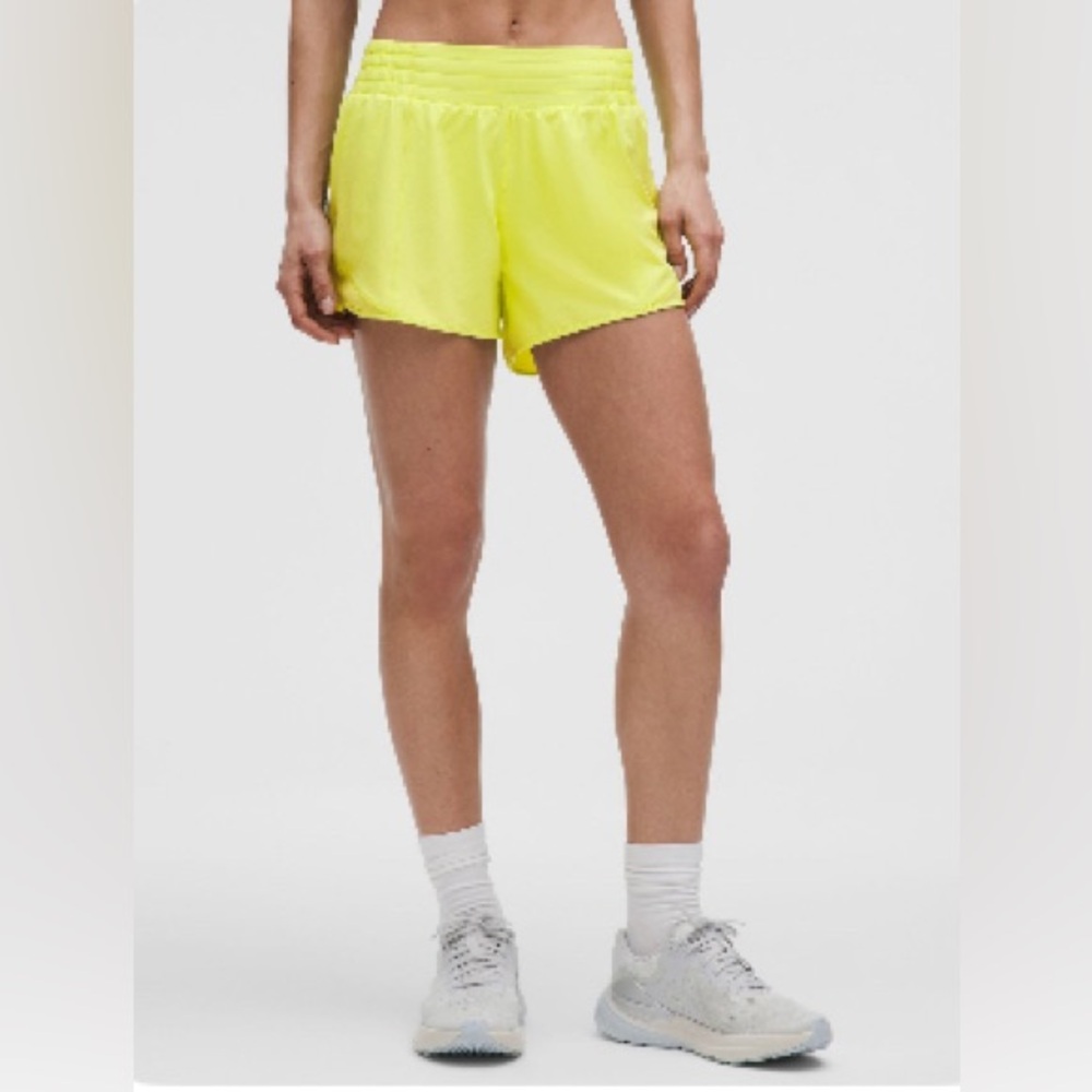 Lululemon Athletica Neon Yellow Athletic Shorts